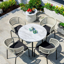 Hartington juliana 8 seater rattan dining set best sale in grey